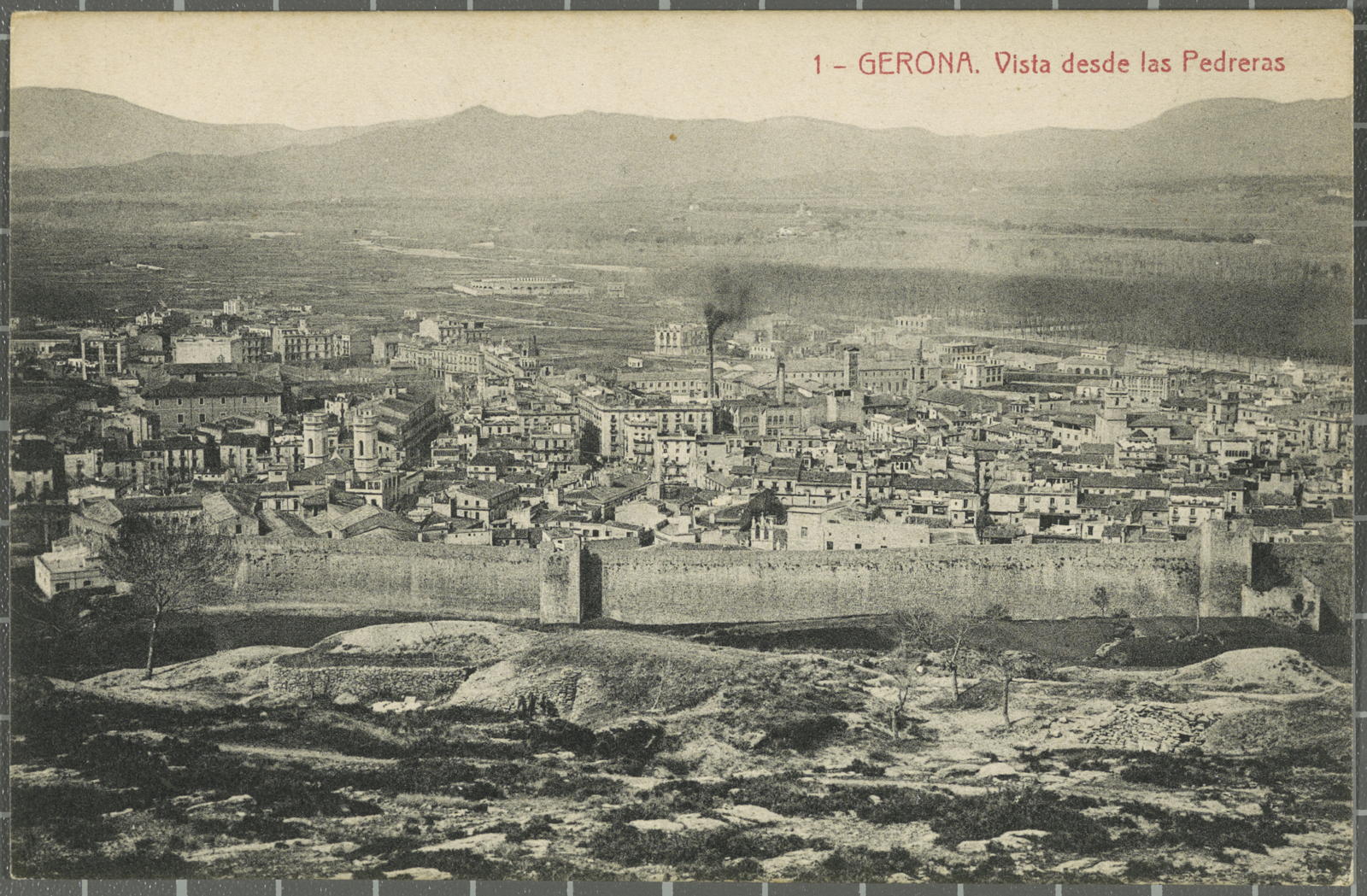 Desconegut, 1-Gerona. Vista desde las Pedreras