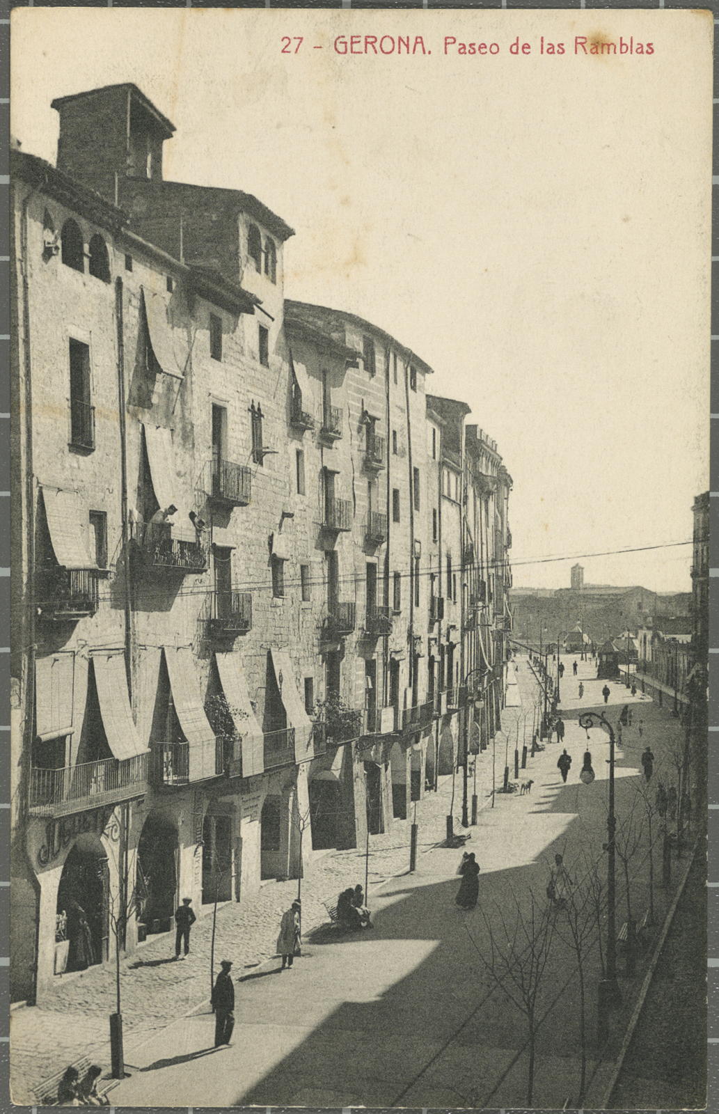 Desconegut, 27 -Gerona. Paseo de las Ramblas