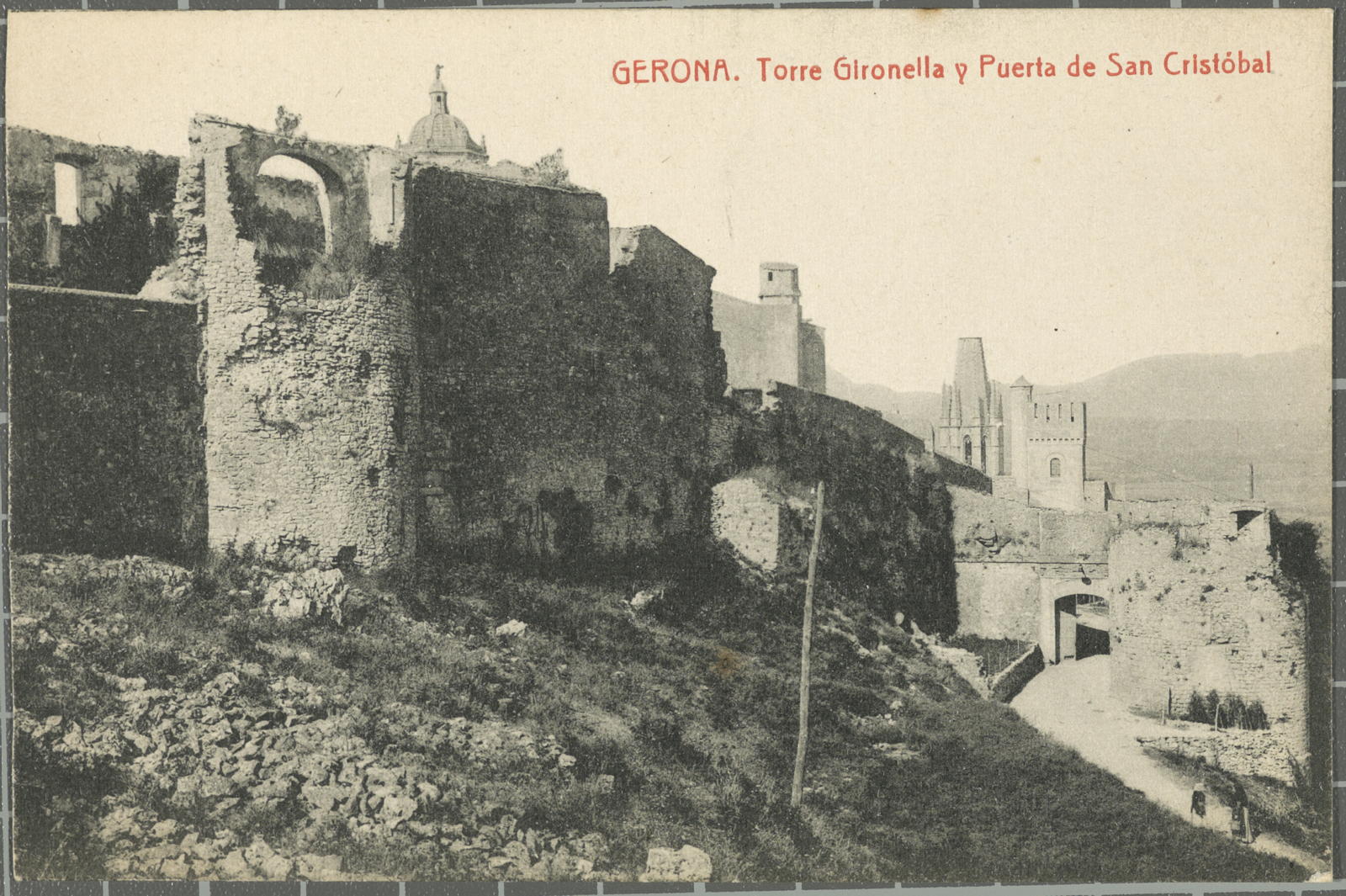 Desconegut, Gerona. Torre Gironella y Puerta de San Cristóbal