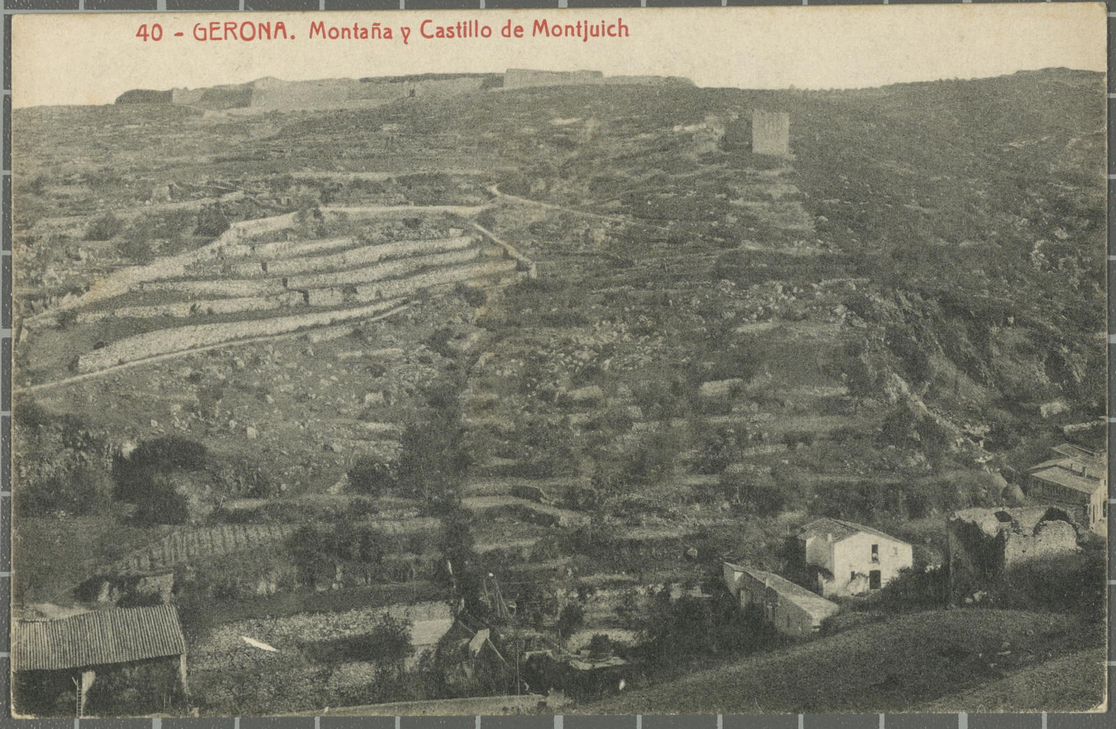 Desconegut, 40-Gerona, Montaña y Castillo de Montjuich