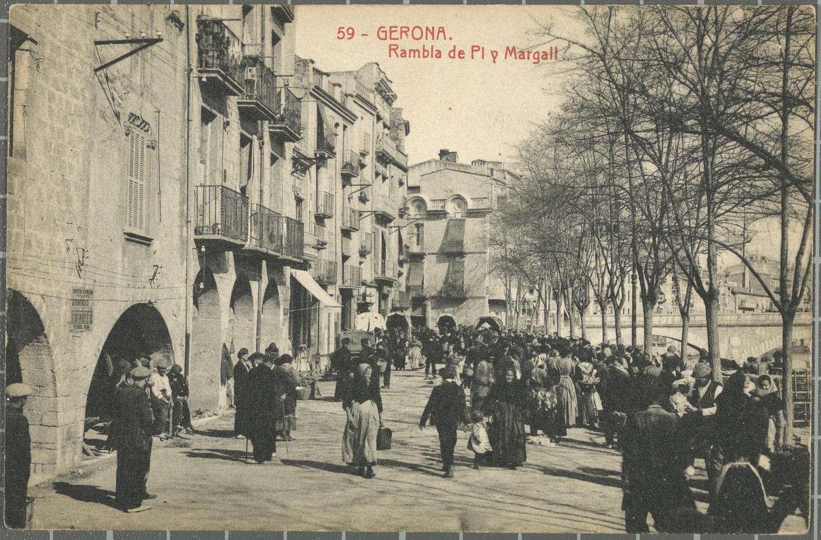 Desconegut, 59 -Gerona. Rambla de Pi i Margall