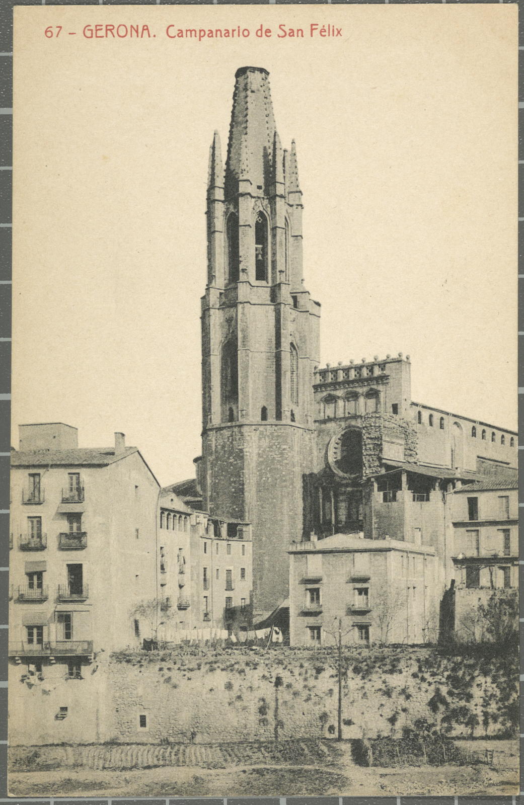 Desconegut, 67 -Gerona. Campanario de San Félix