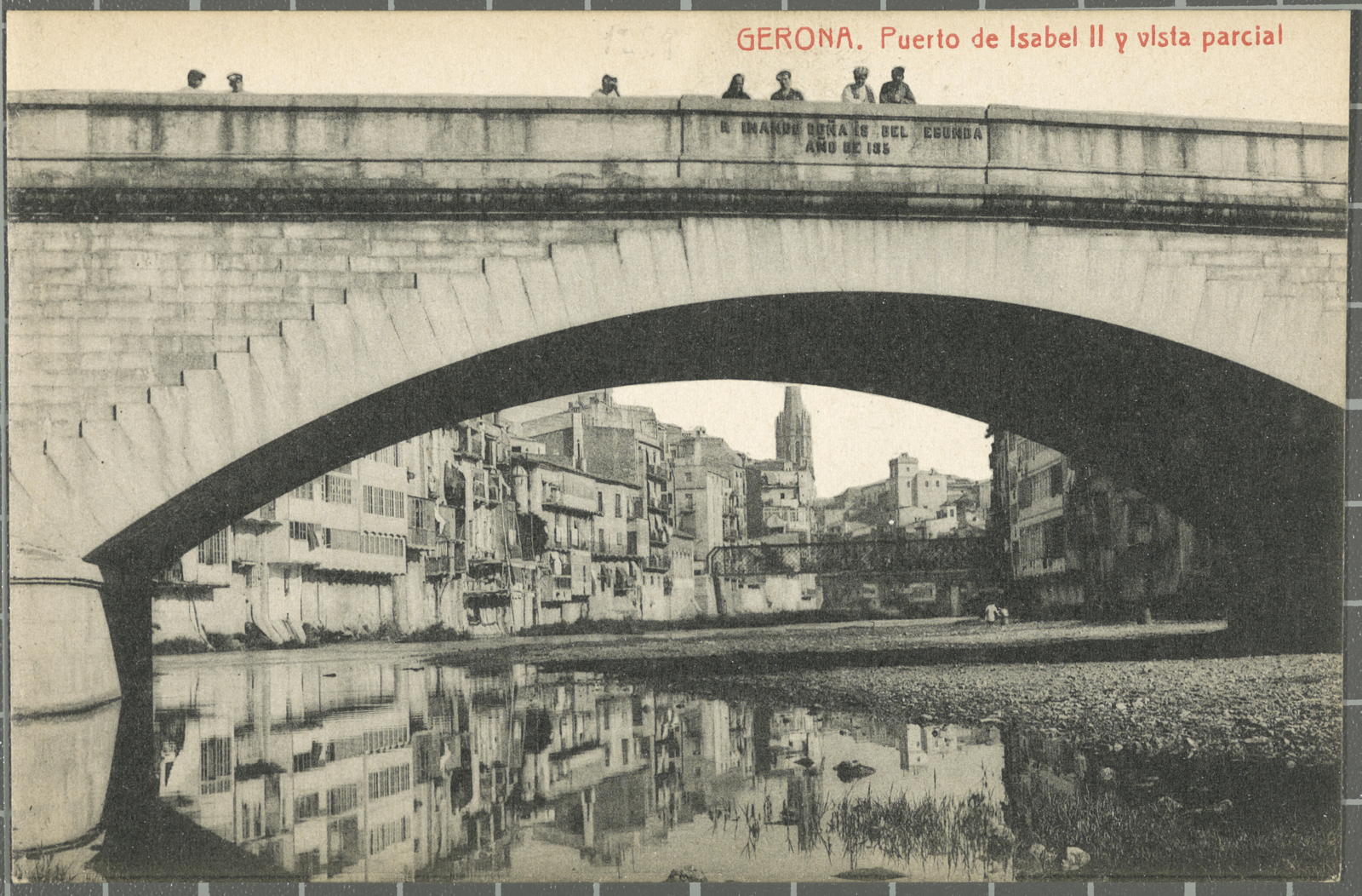 Desconegut, 76-Gerona. Puente de Isabel II y vista parcial