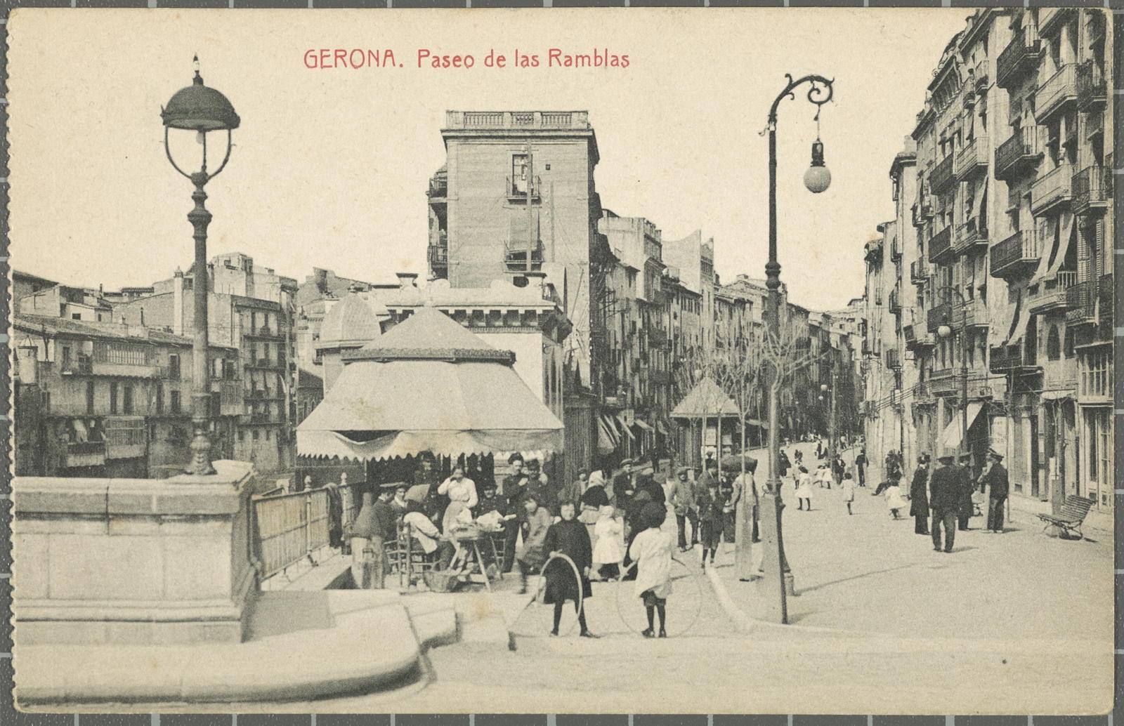 Desconegut, Gerona. Paseo de las Ramblas.