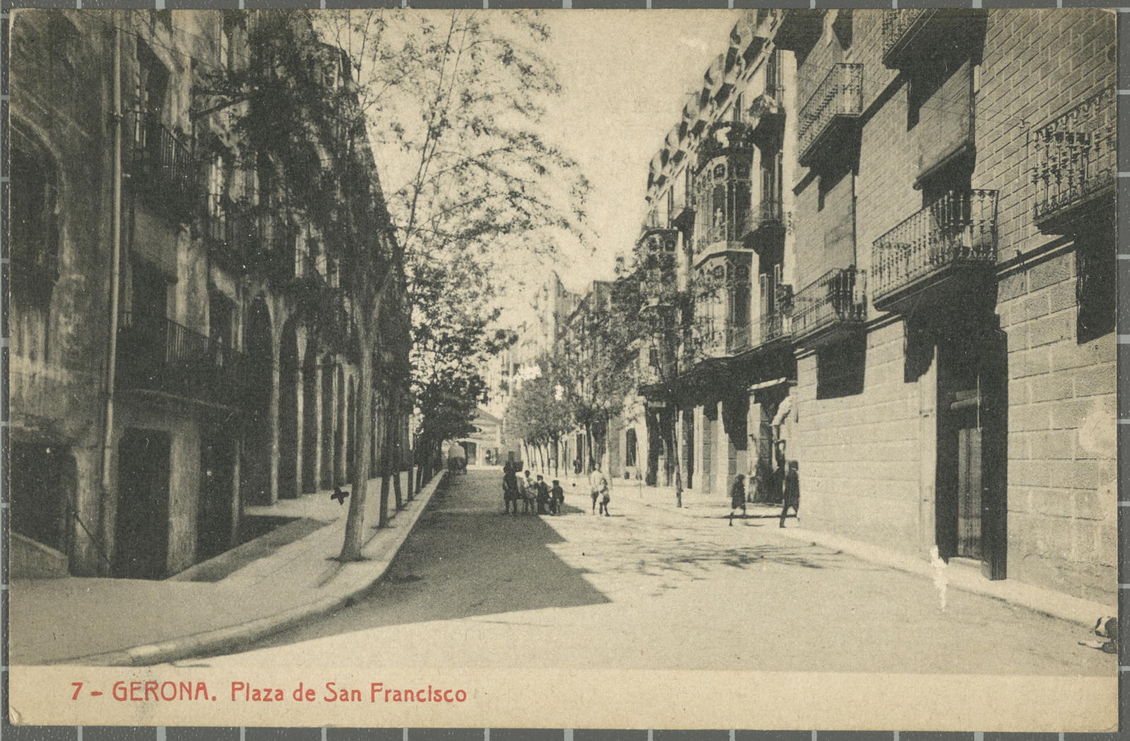 Desconegut, 7 -Gerona. Plaza de San Francisco