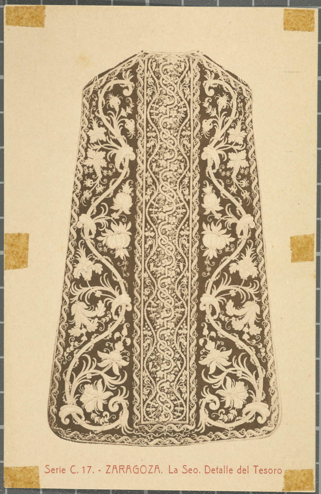Desconegut, Series C. 17. -Zaragoza. The Seo. Treasury Detalle