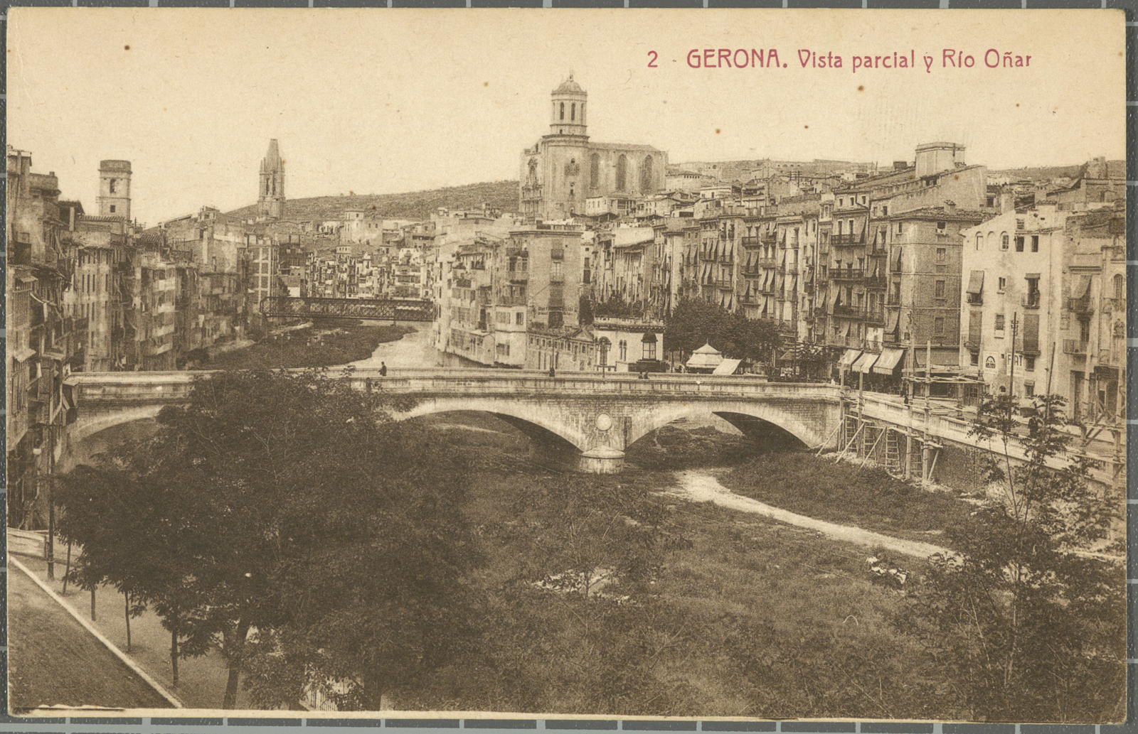 Desconegut, 2 -Gerona. Partial view y Río Oñar
