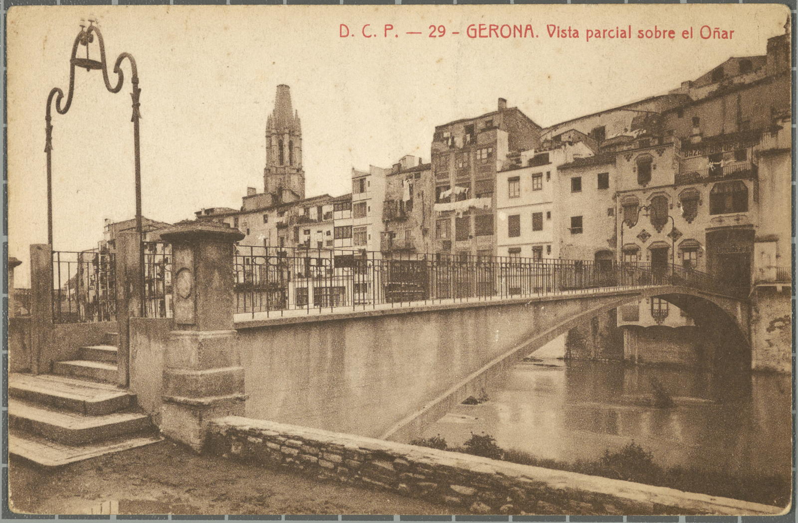 Desconegut, D.C.P.-29-Gerona. Vista parcial sobre el Oñar