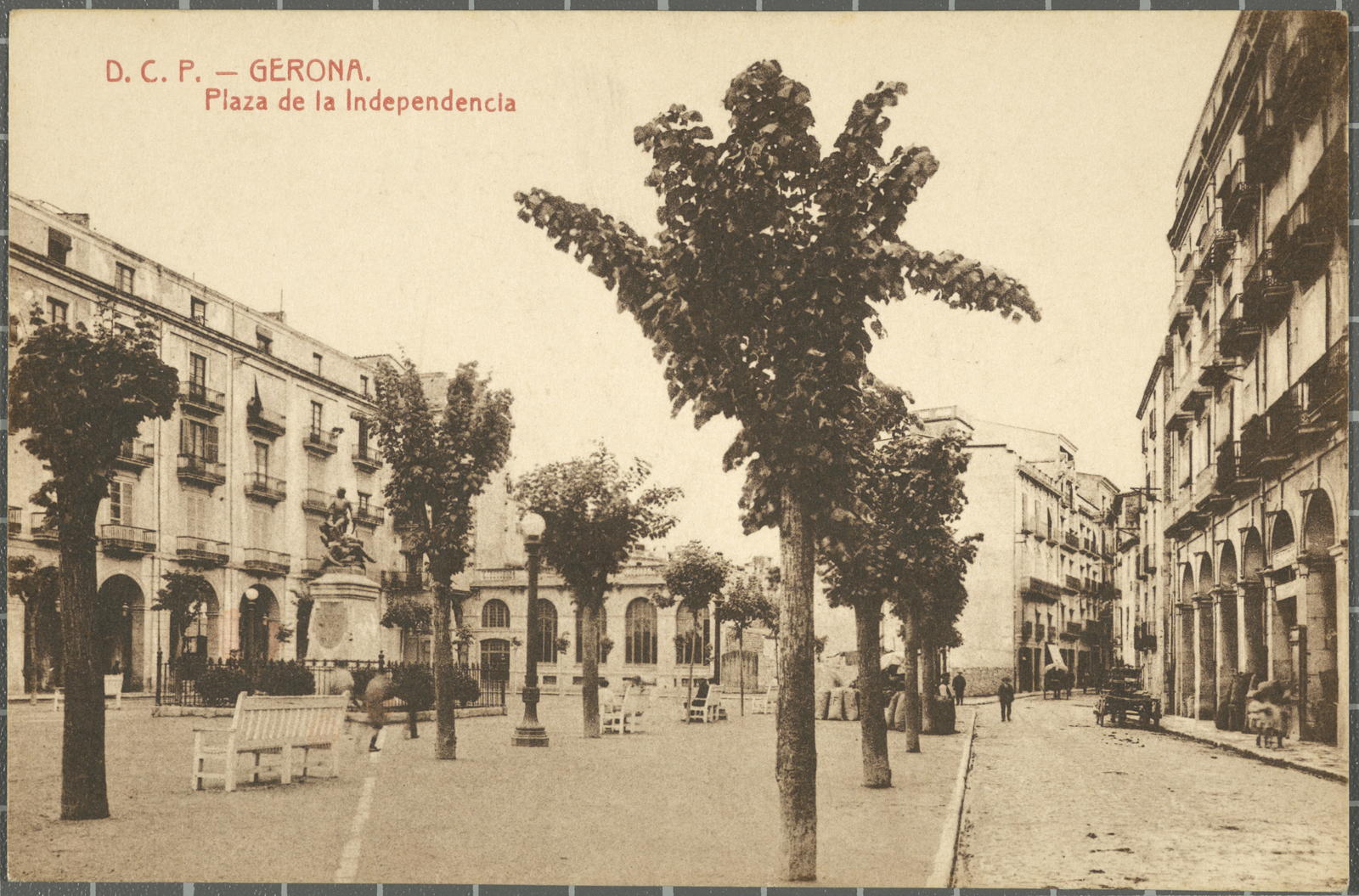 D.C.P.-Gerona. Plaza de la Independencia
