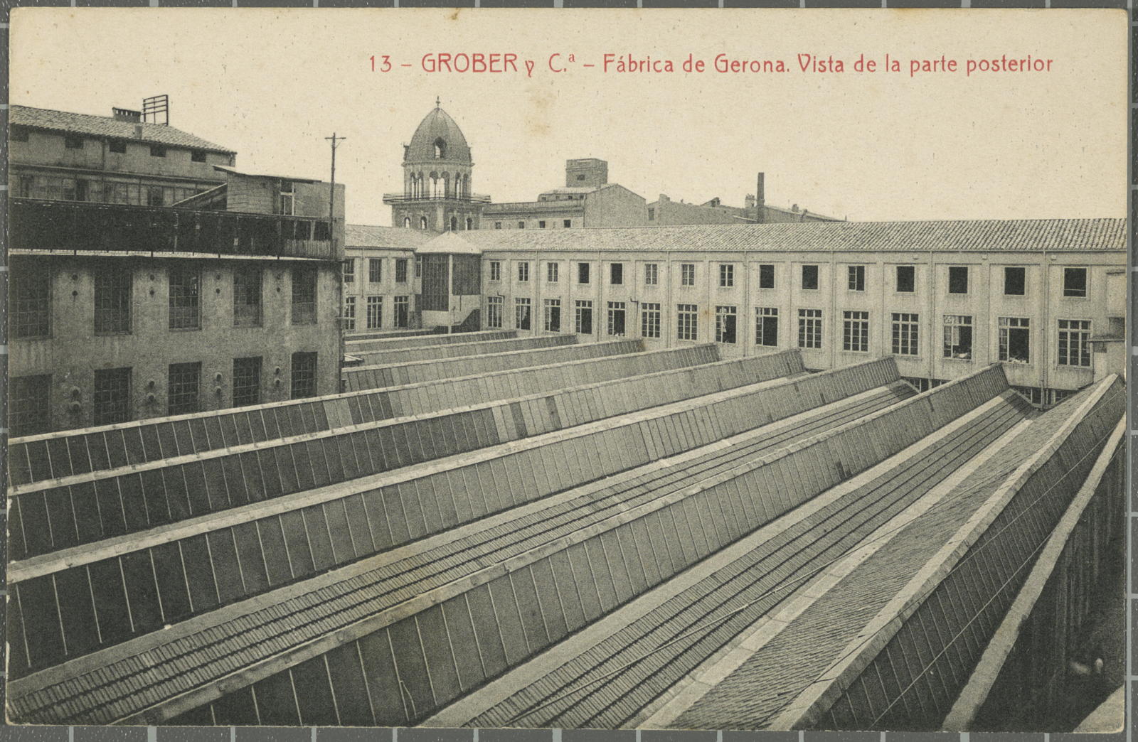 Desconegut, 13 -Grober y Ca.- Fábrica de Gerona. View of the rear part