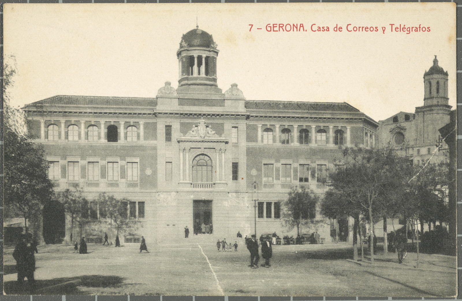 Desconegut, 7-Gerona. House of Posts and Telégráfos