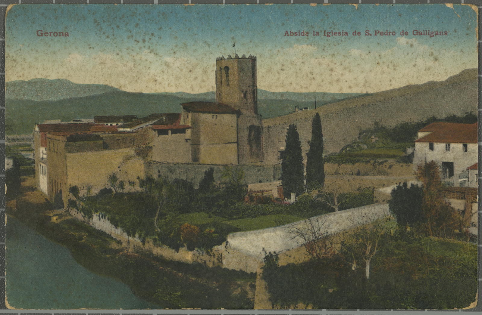 Desconegut, Gerona. Abside la Iglesia de S. Pedro de Galligans