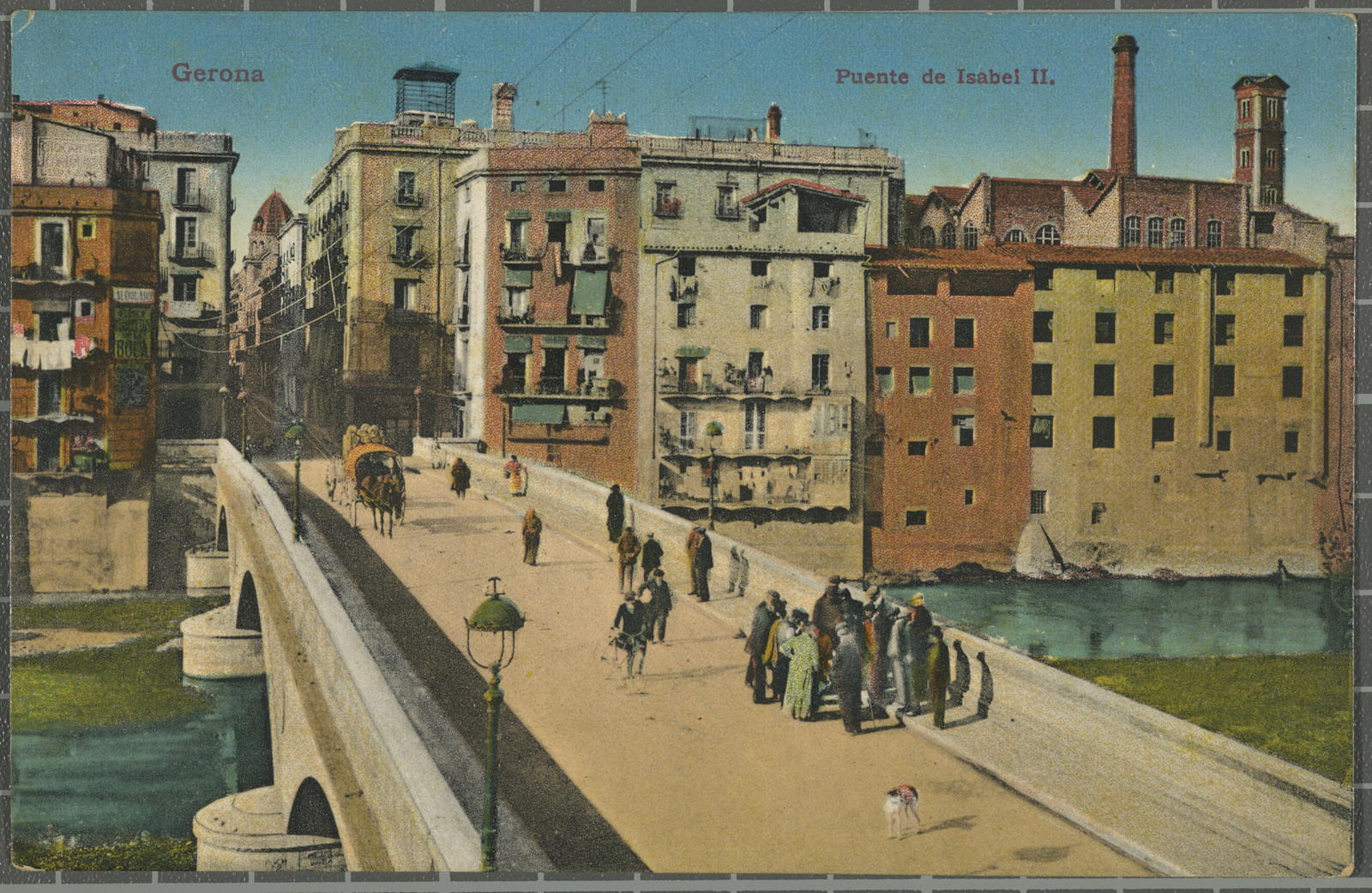Desconegut, Gerona. Puente de Isabel II