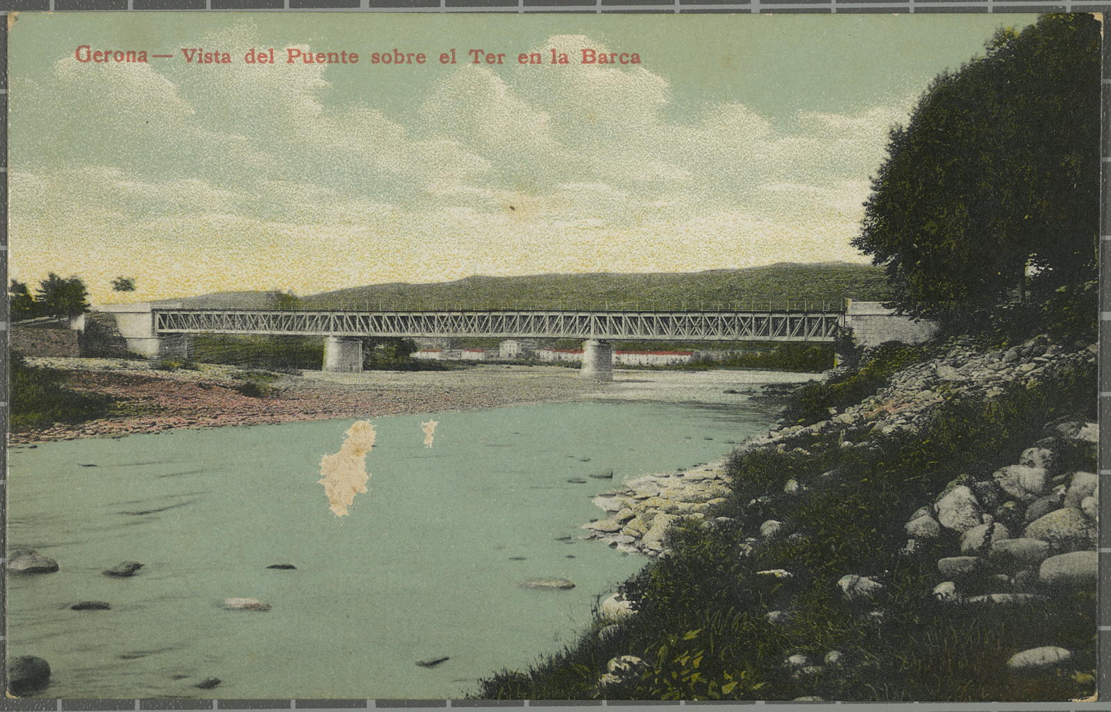 Joan Llinàs Badosa, Gerona - Vista del Puente sobre el Ter en la Barca