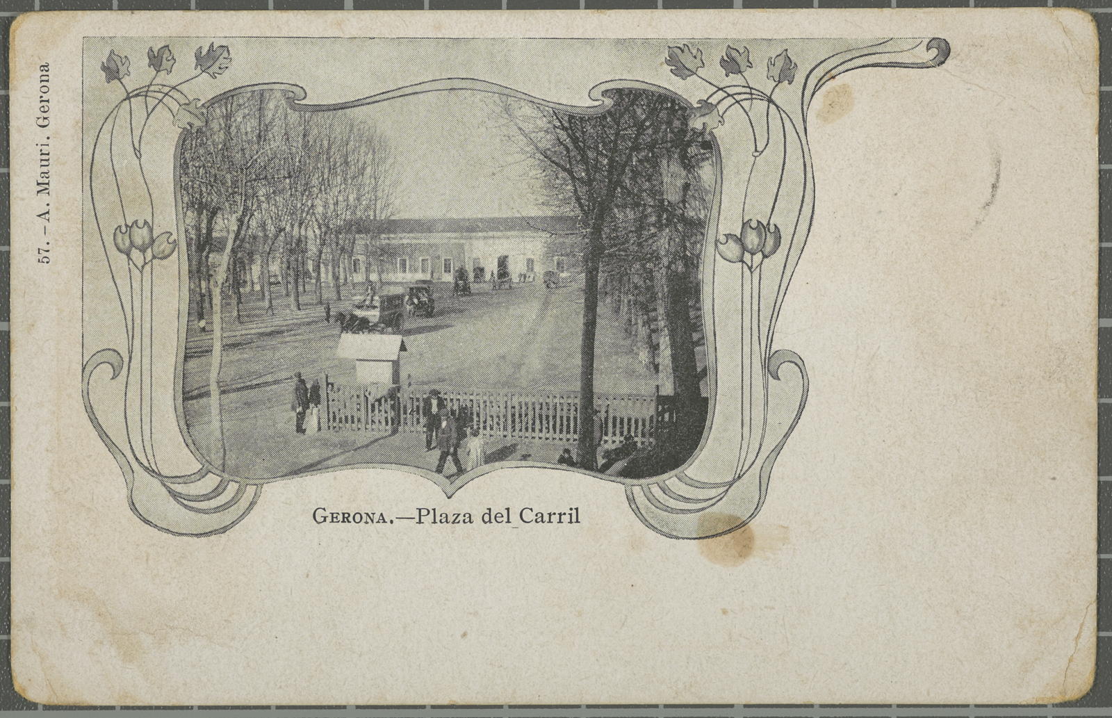 Amadeu Mauri Aulet, Gerona.-Plaza del Carril