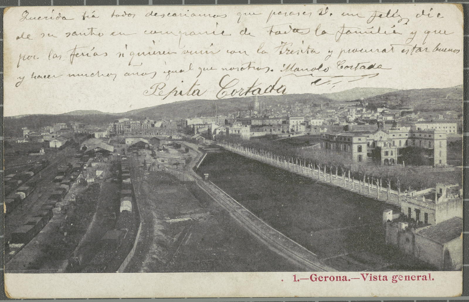 Desconegut, 1.-Gerona.-Vista general