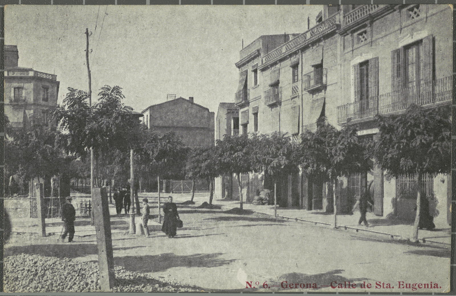 Desconegut, N.o 6.-Gerona.-Calle de Santa Eugenia