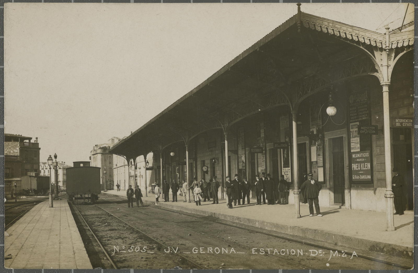 Desconegut, No.-505-Gerona-Estación de MZA