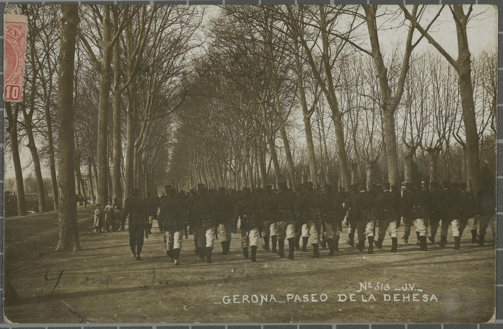 Desconegut, No. 513-J.V.-Gerona-Paseo of Dehesa