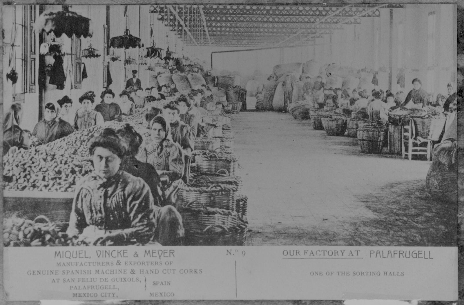 Desconegut, Miquel, Vincke & Meyer. No. 9. True at Palafrugell. One of the sorting Halls.
