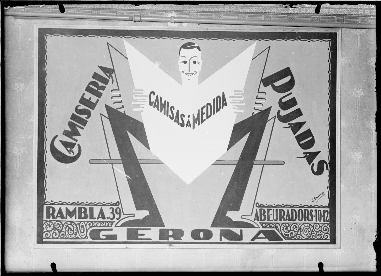 Desconegut, [Cartell de Camiseria Pujadas]