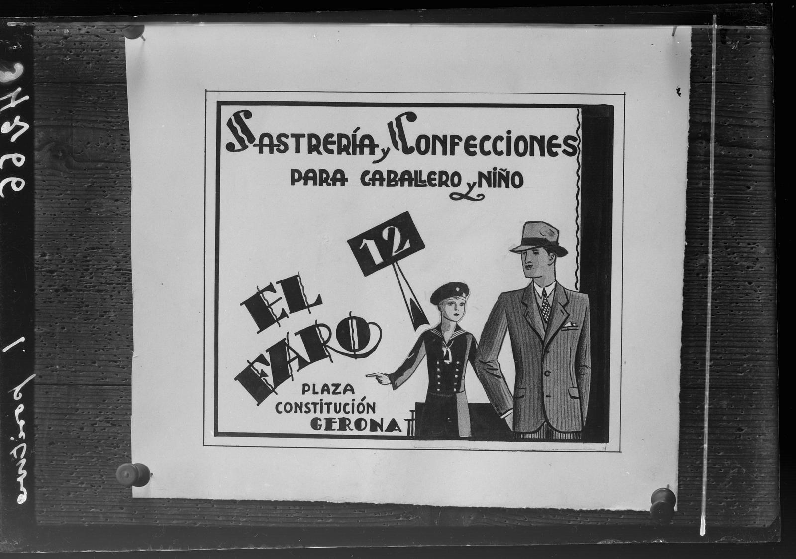 Desconegut, [The Lighthouse tailoring advertizing poster]