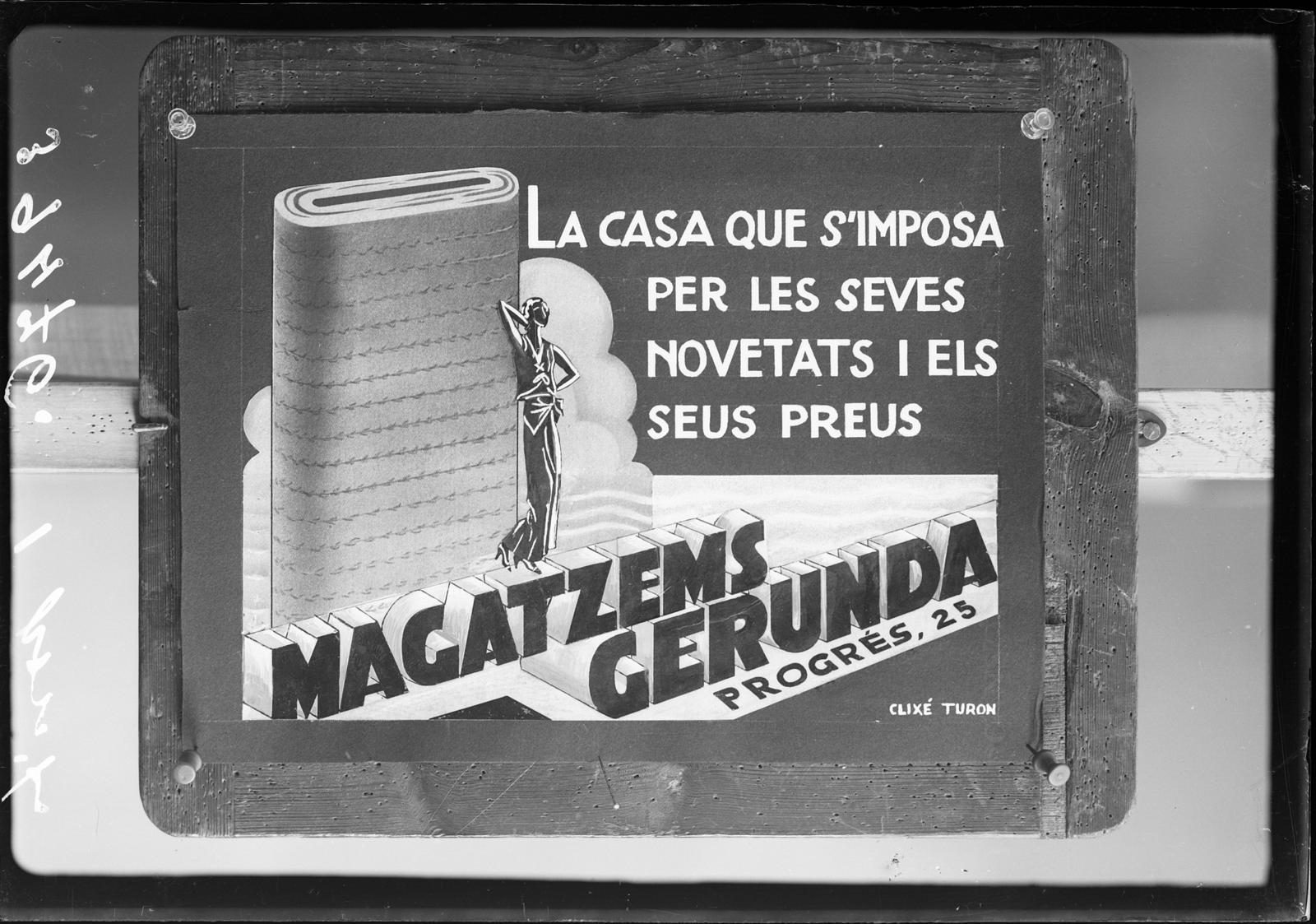 Desconegut, [Gerunda warehouse advertizing poster]
