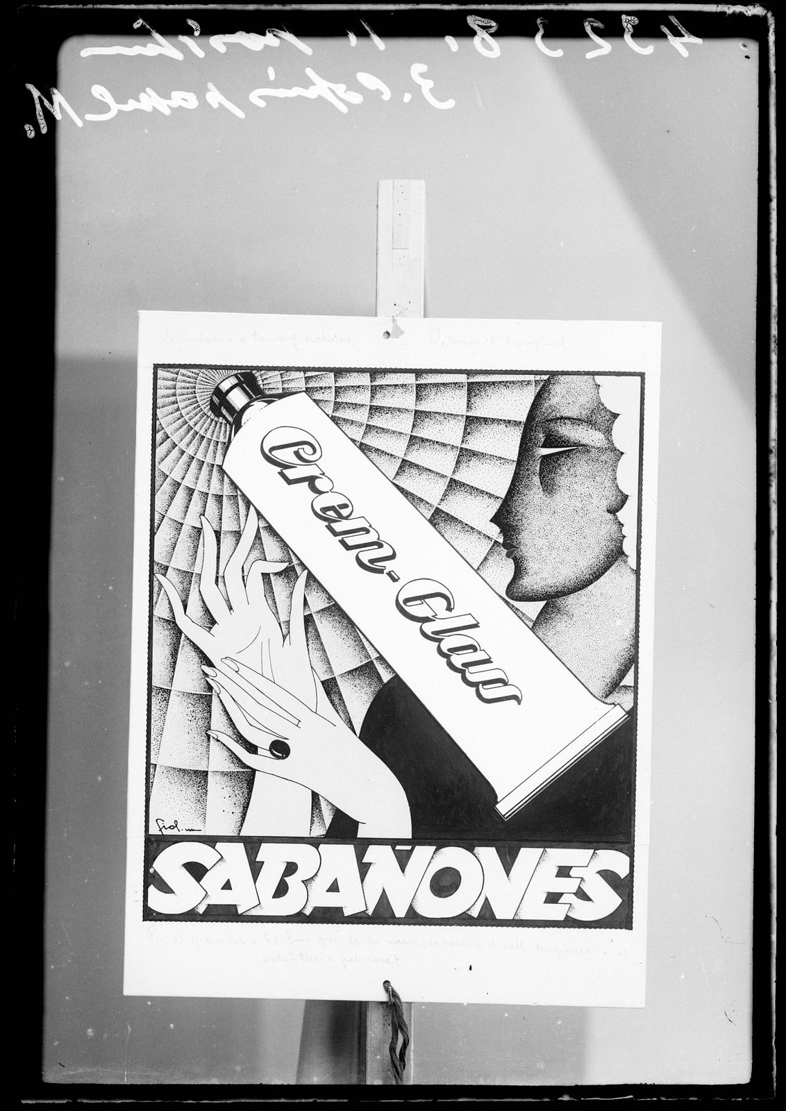 Desconegut, [Cream-Glass cream advertizing poster]