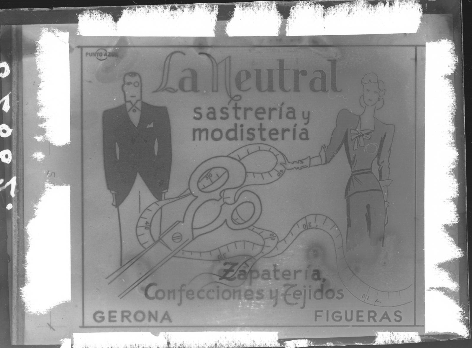 Desconegut, [La Neutral tailoring advertizing poster]