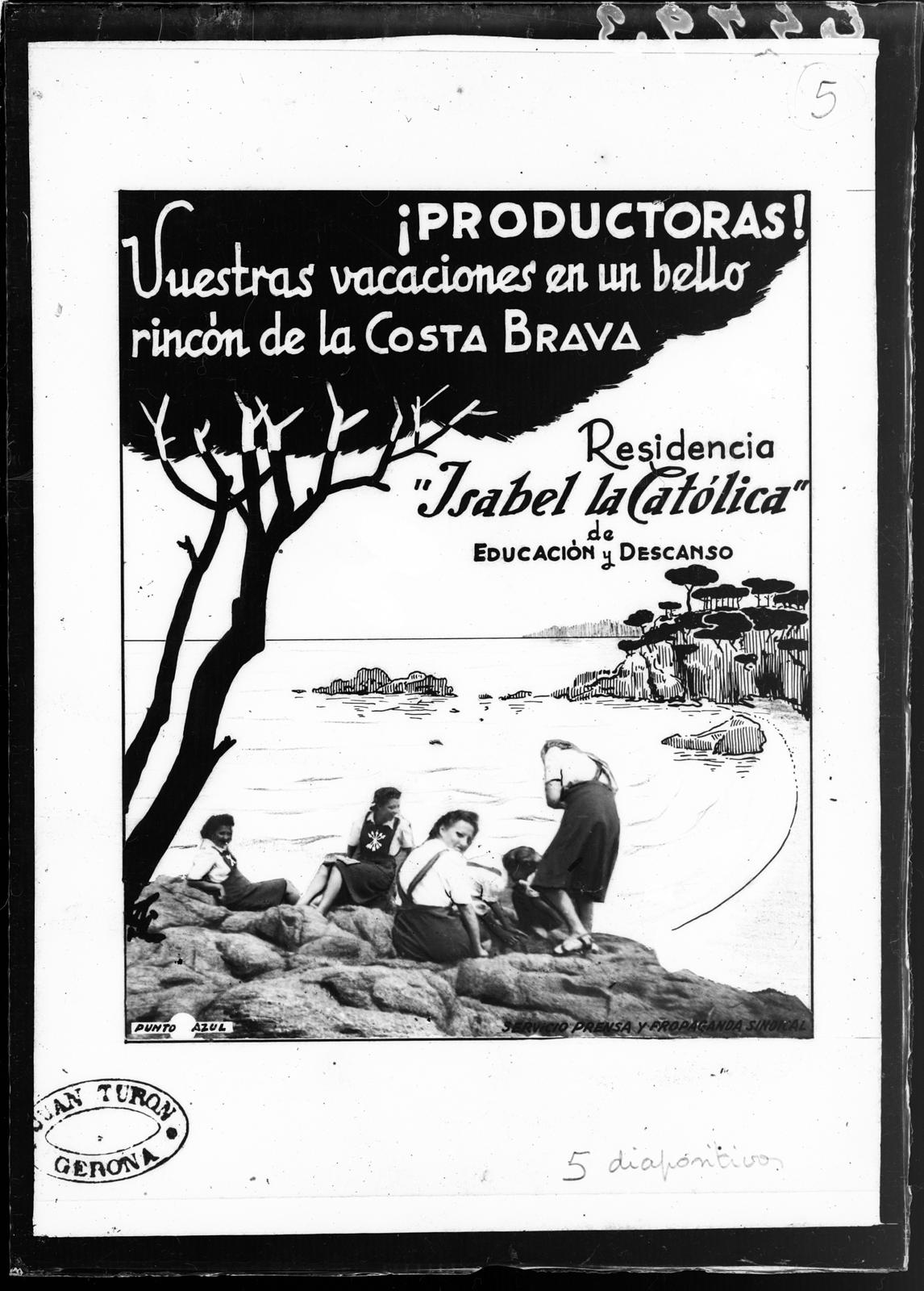 Desconegut, [Advertising poster of the Isabel la Católica residence]