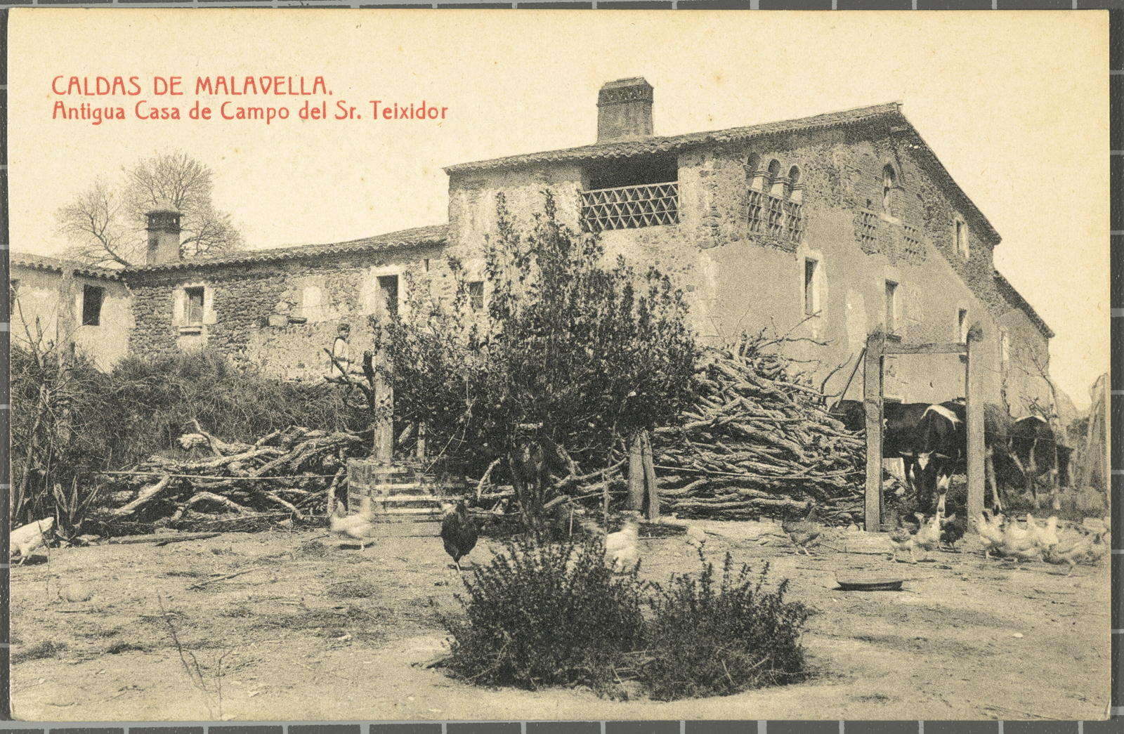 Josep Thomas Bigas, CALDAS DE MALAVELLA. Antigua Casa de Campo del Sr. Tejedor