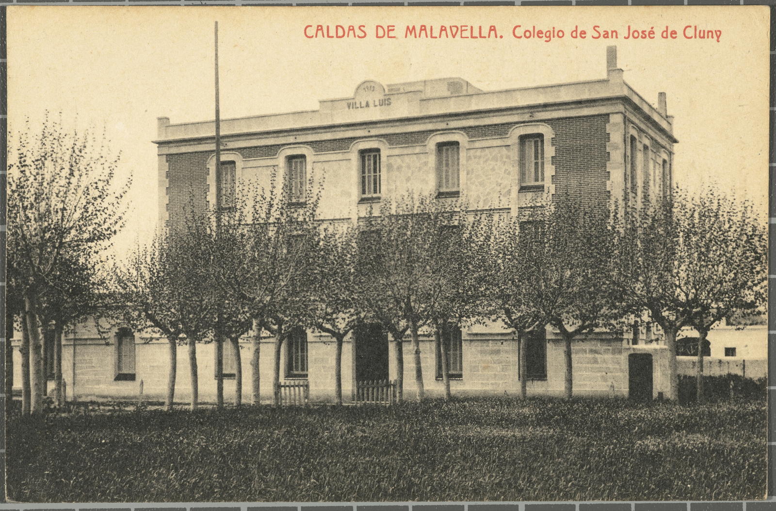 Josep Thomas Bigas, CALDAS DE MALAVELLA. Colegio de San José de Cluny