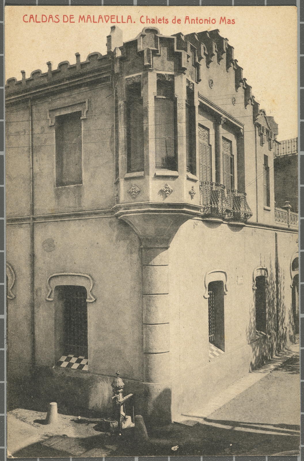Josep Thomas Bigas, CALDAS DE MALAVELLA. Chalets de Antonio Mas