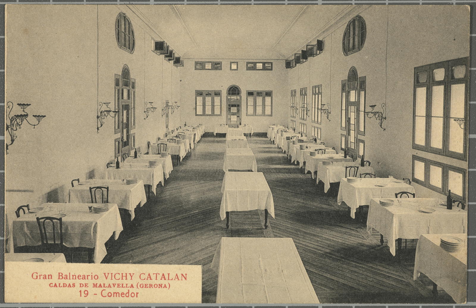 Josep Thomas Bigas, Gran Balneario VICHY CATALAN CALDAS DE MALAVELLA (Gerona ) 19 - Comedor