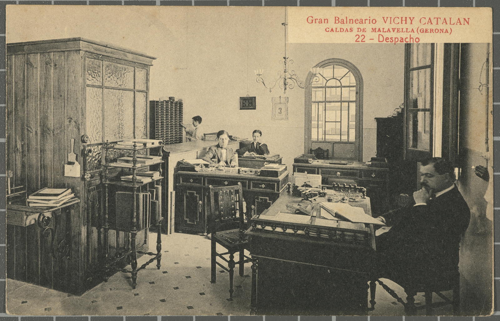 Josep Thomas Bigas, Gran Balneario VICHY CATALAN CALDAS DE MALAVELLA (Gerona) 22 - Despacho