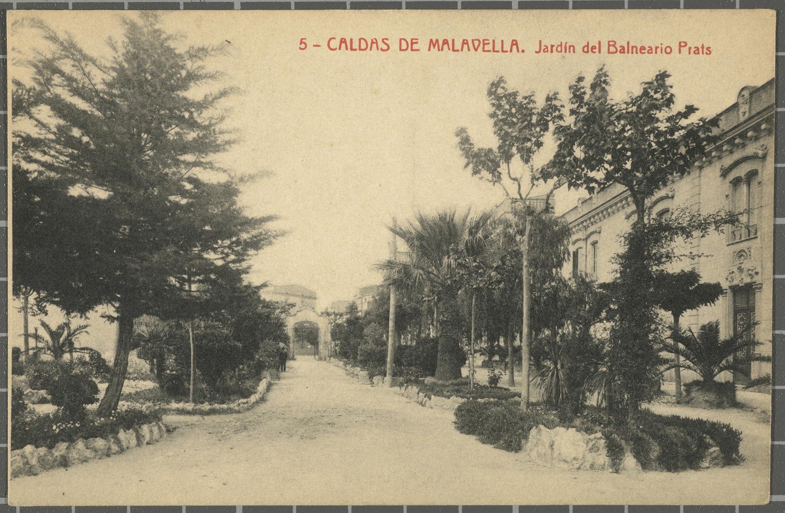 Josep Thomas Bigas, 5 - CALDAS DE MALAVELLA. Jardín del Balneario Prats