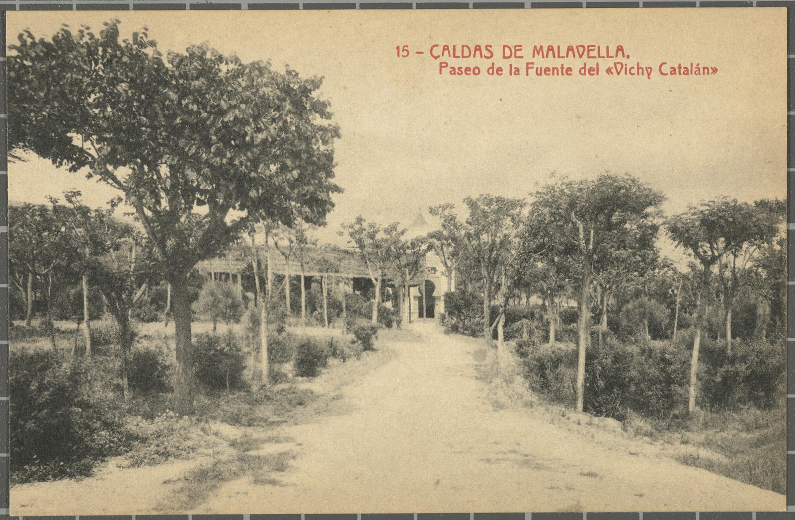 Josep Thomas Bigas, 15 - CALDAS DE MALAVELLA. Paseo de la Fuente del "Vichy Catalán"