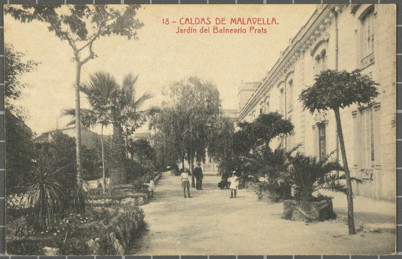 Josep Thomas Bigas, 18 - CALDAS DE MALAVELLA. Jardín del Balneario Prats