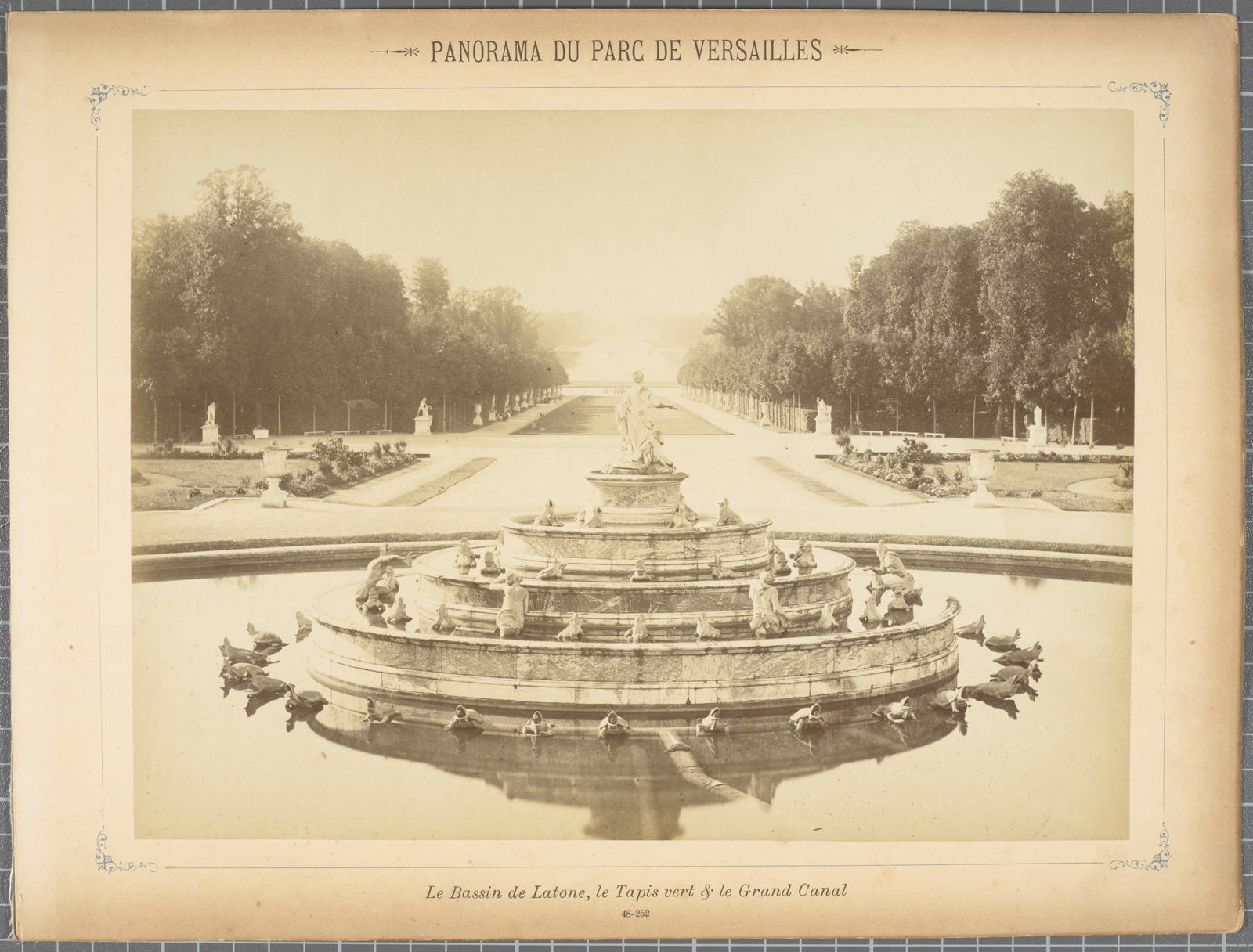 Desconegut, Panorama du Parc de Versailles. Le Bassin de Latone, le Tapis vert & le Grand Canal