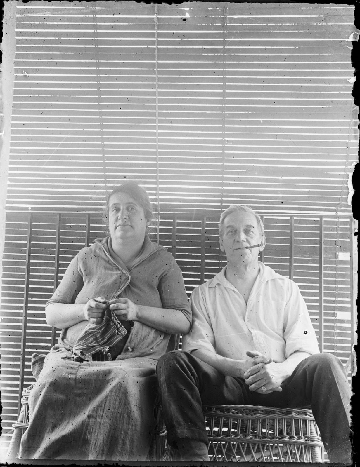 Desconegut, [Portrait of Leon Audouard and Aurèlia Vela]