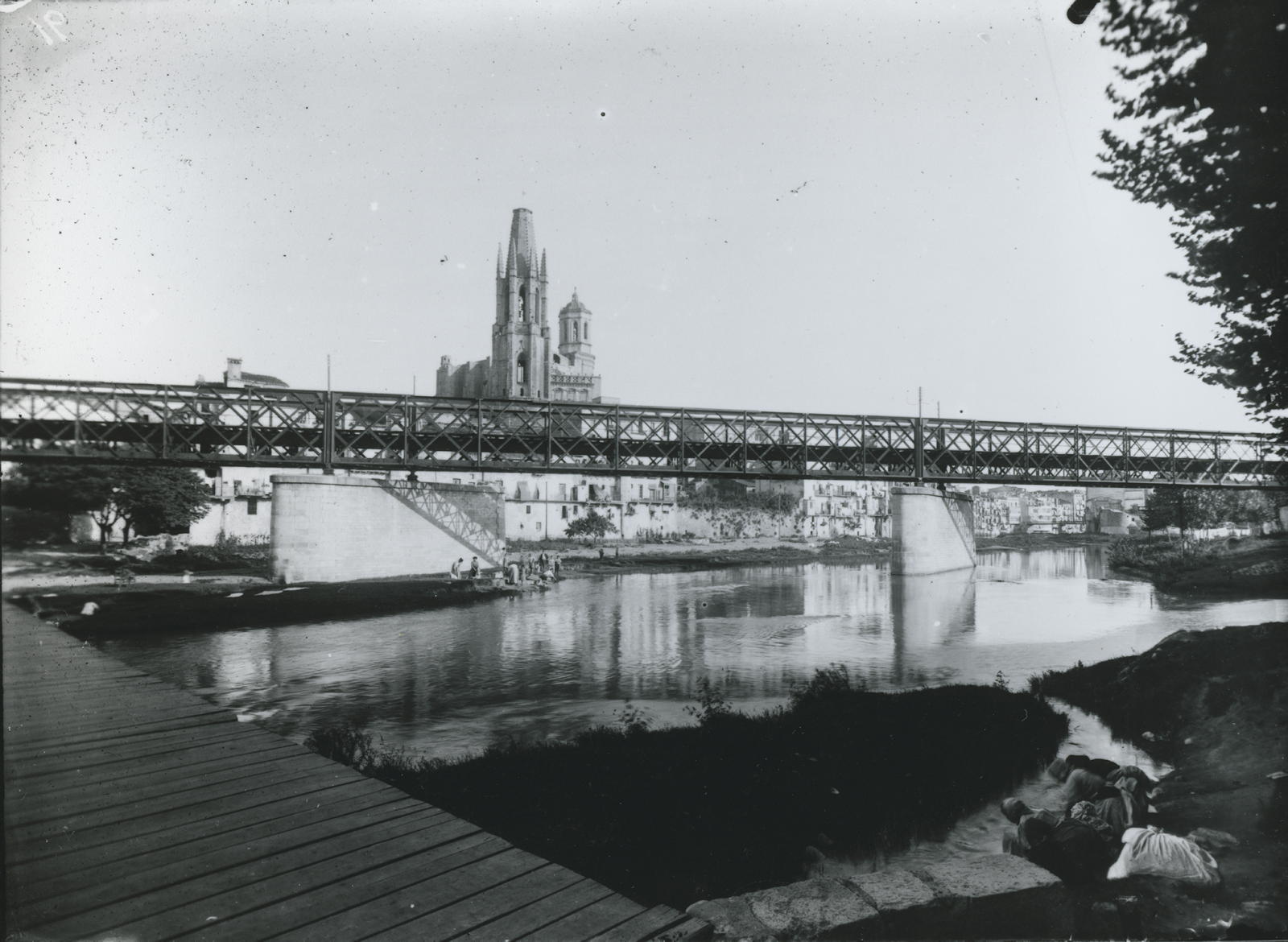 Josep Thomas Bigas, [Railway Bridge and River Ter]