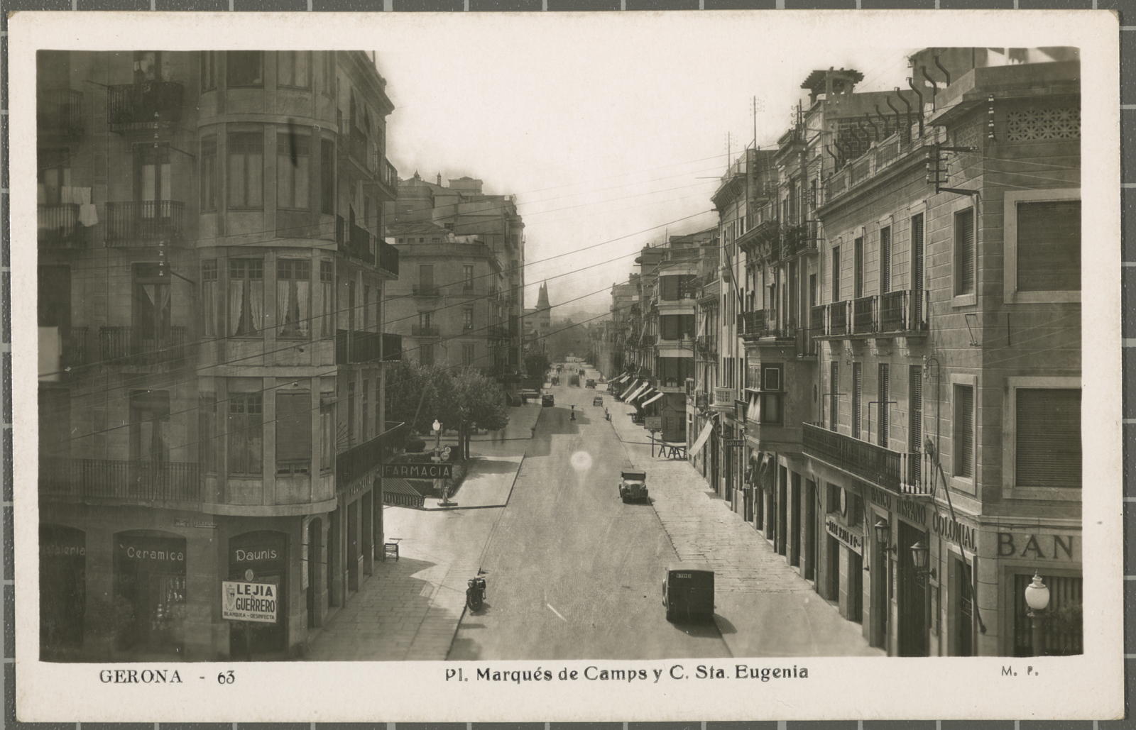 63 GERONA. Pl. Marqués de Camps y C. Sta. Eugenia