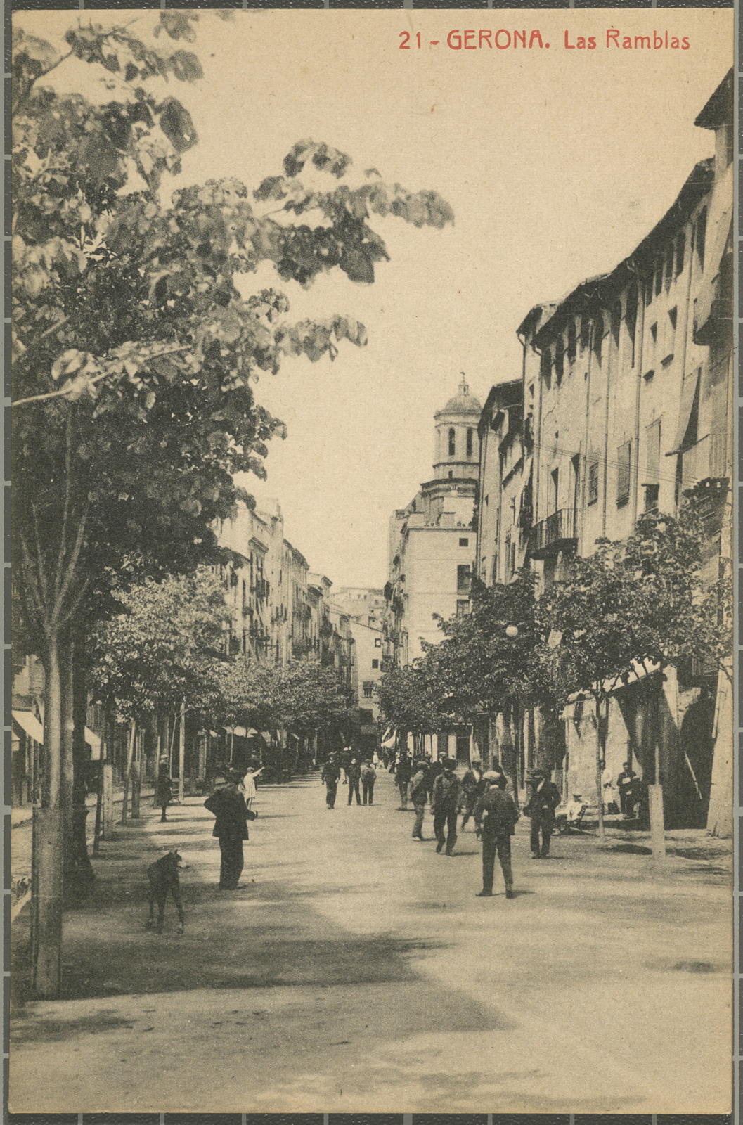 Desconegut, 21- GERONA. Las Ramblas