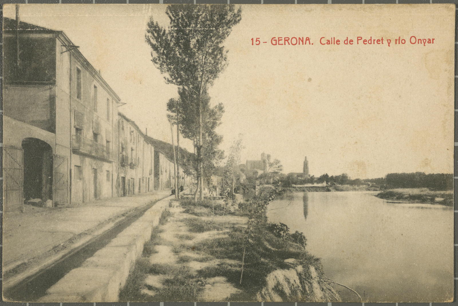 Desconegut, 15- GERONA. Calle de Pedret y río Onyar