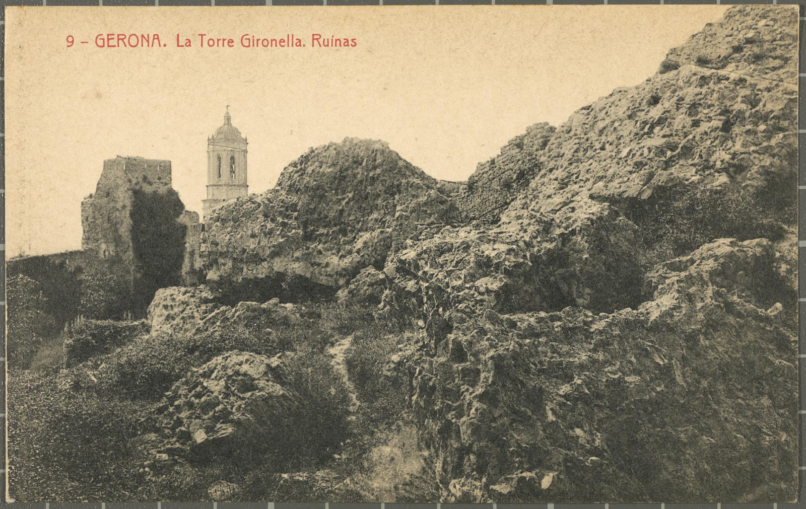 Desconegut, 9 - GERONA. The Gironella Tower. Ruinas