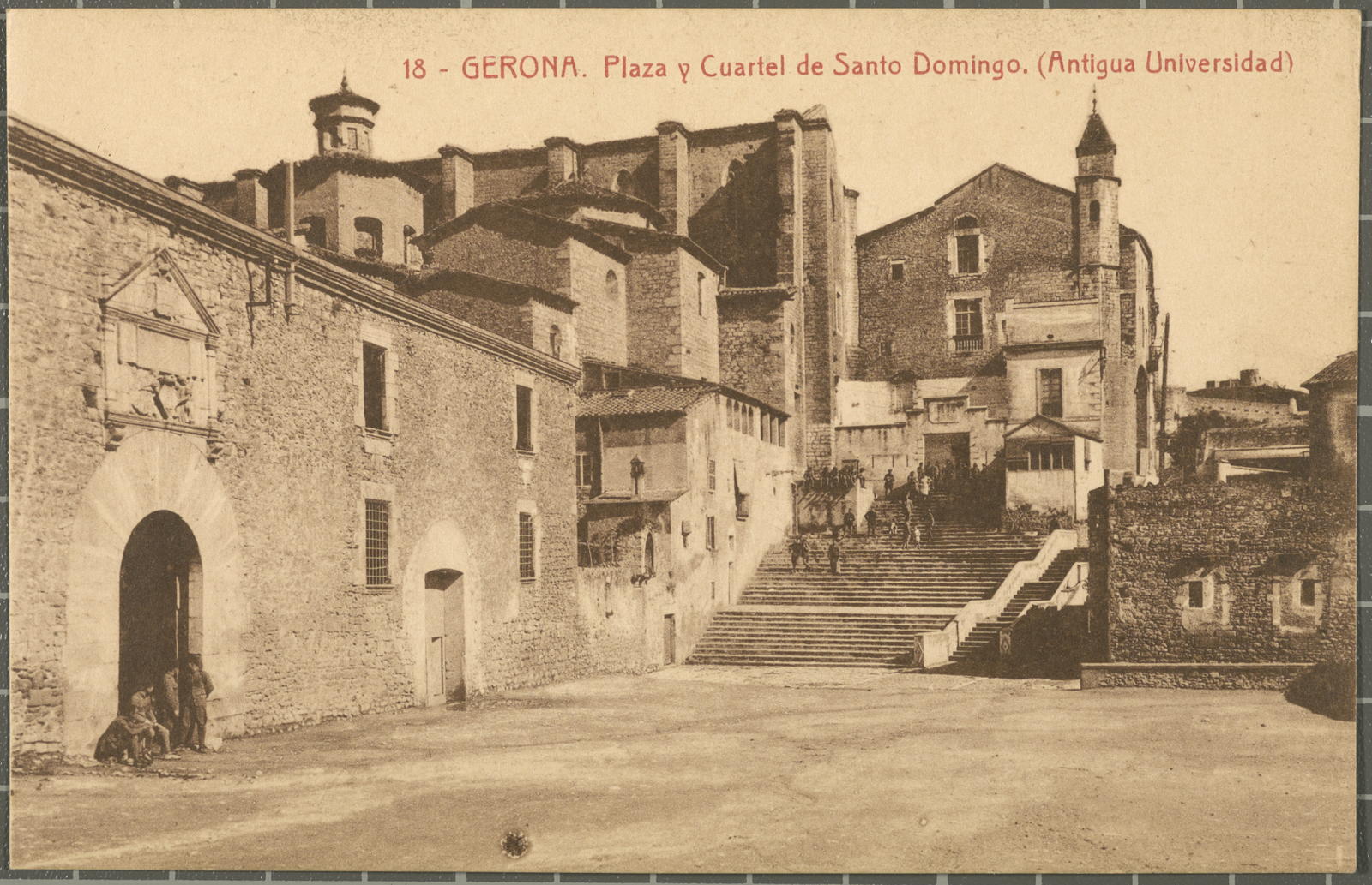 Desconegut, 18 - GERONA. Plaza y Cuartel de Santo Domingo. (Antigua Universidad)
