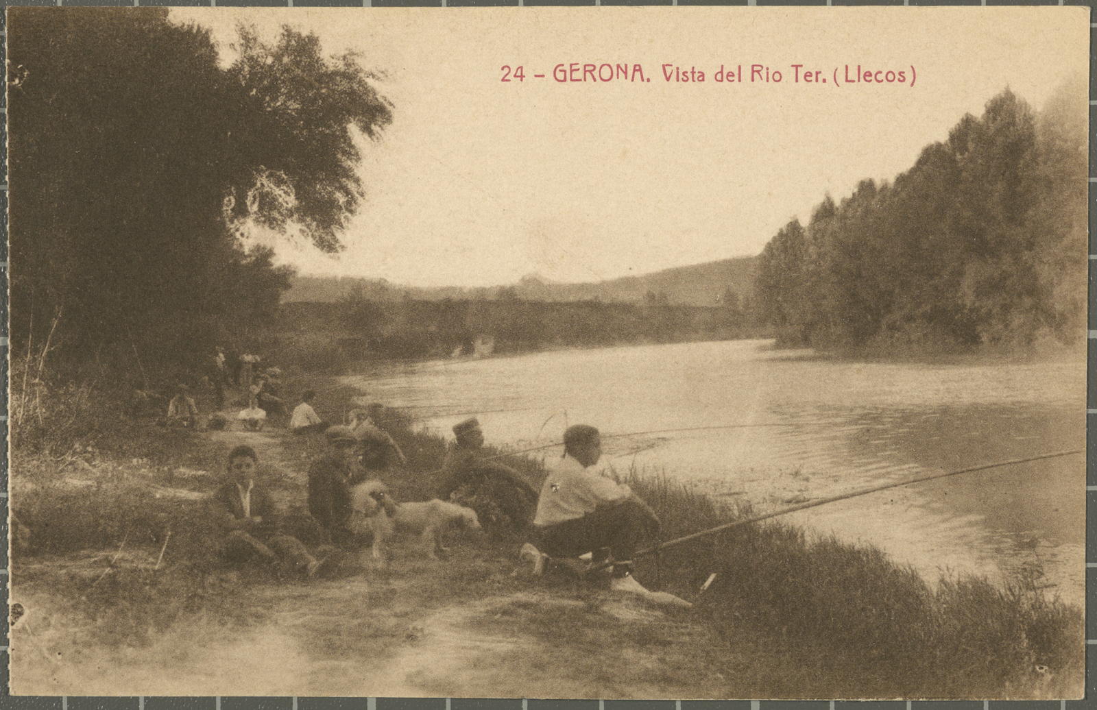 Desconegut, 24 - GERONA. Vista del Rio Ter. (Llecos)