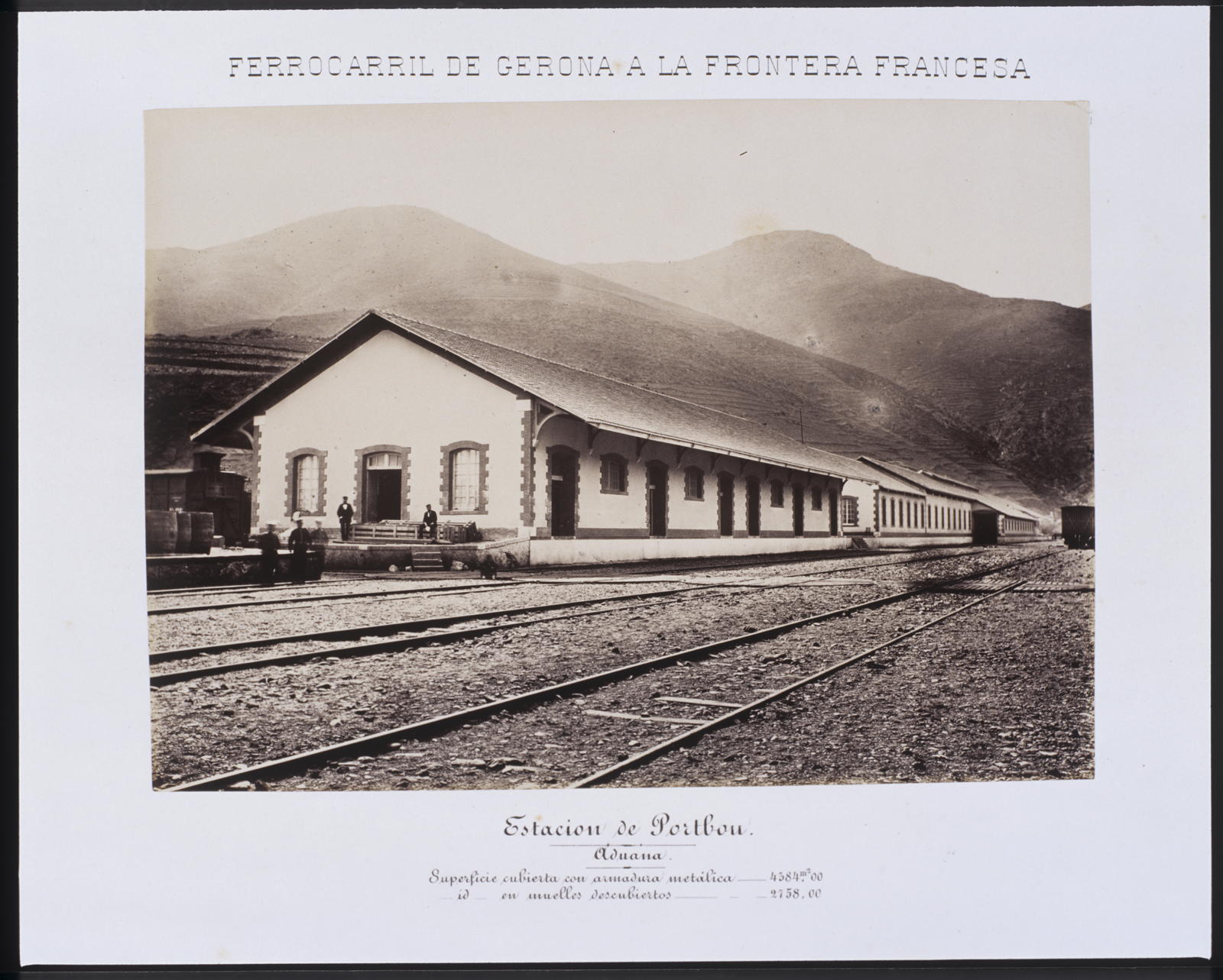 Desconegut, Railway from Gerona to the French Border. Station of Portbou. Aduana