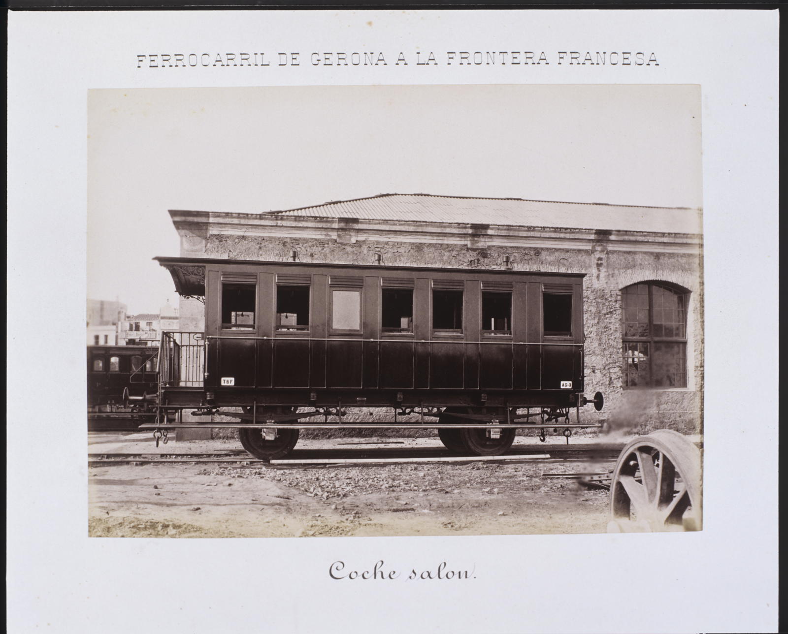 Desconegut, Railway from Gerona to the French Border. Coche salon