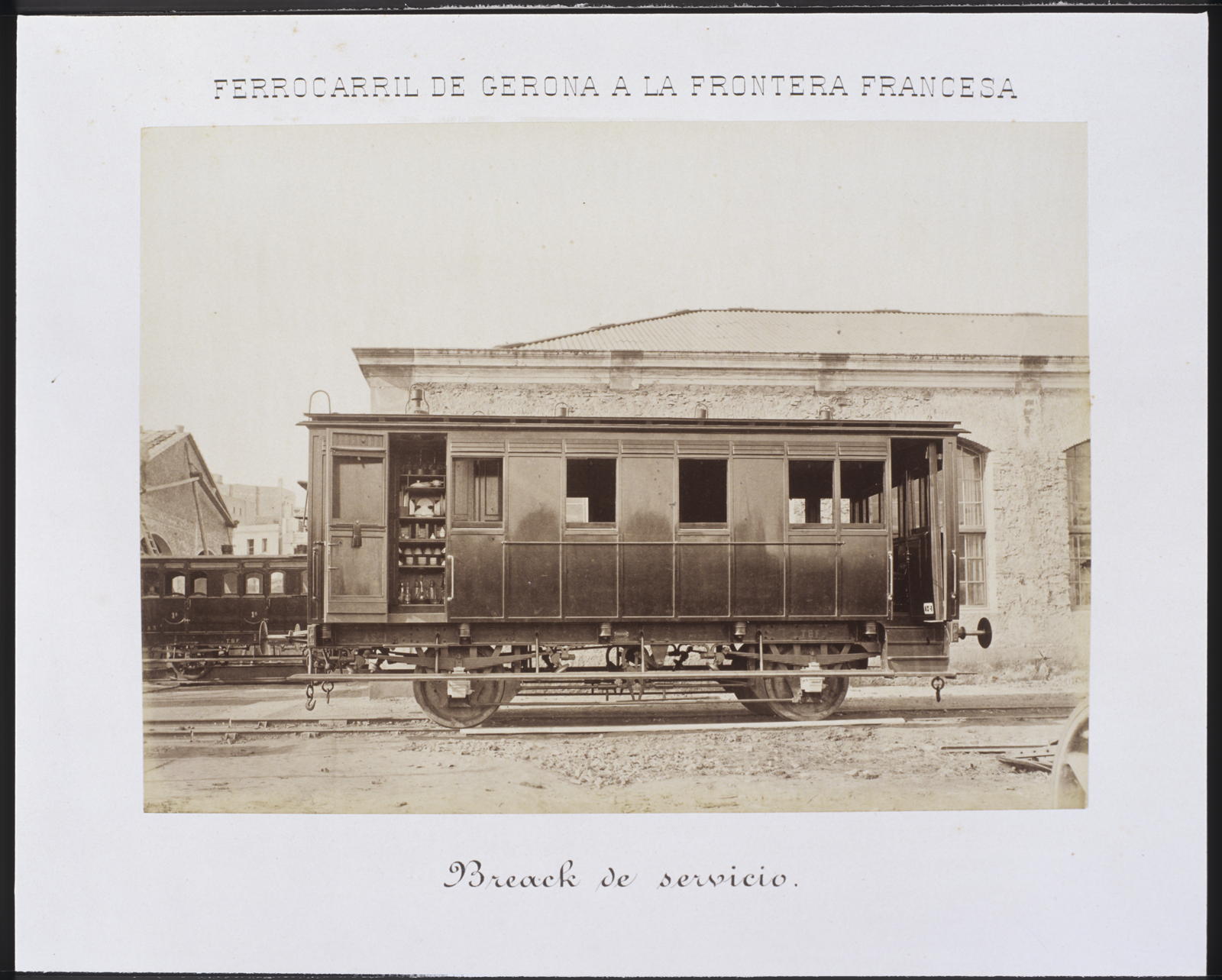 Desconegut, Railway from Gerona to the French Border. Breack of service